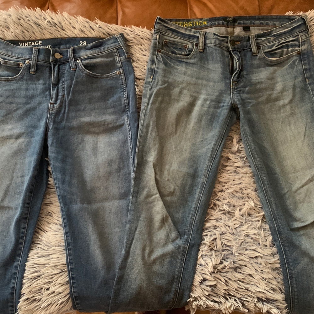2 Pairs of J.Crew Size 28 Jeans 🎉